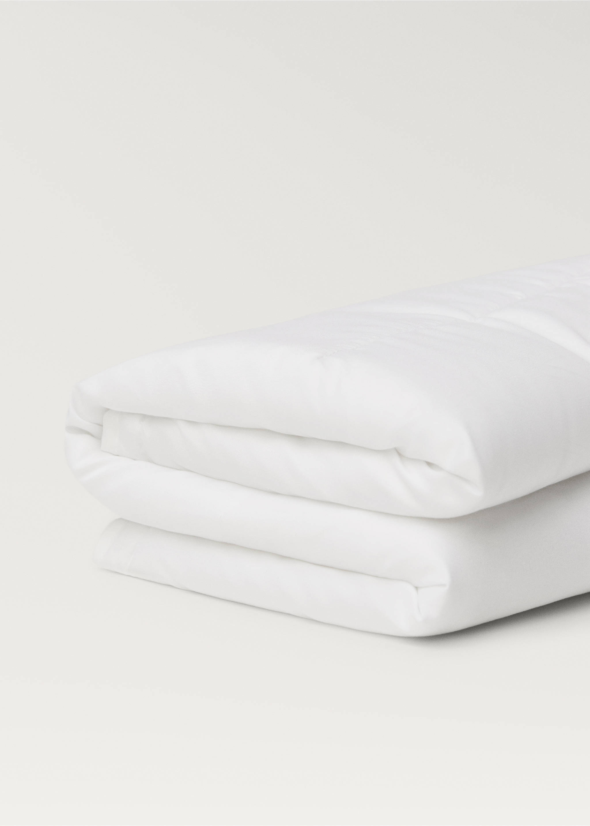 Microfiber crib duvet insert 125 g/m² 100x120 cm - Details of the article 3, White. Ref: 37051548-00.