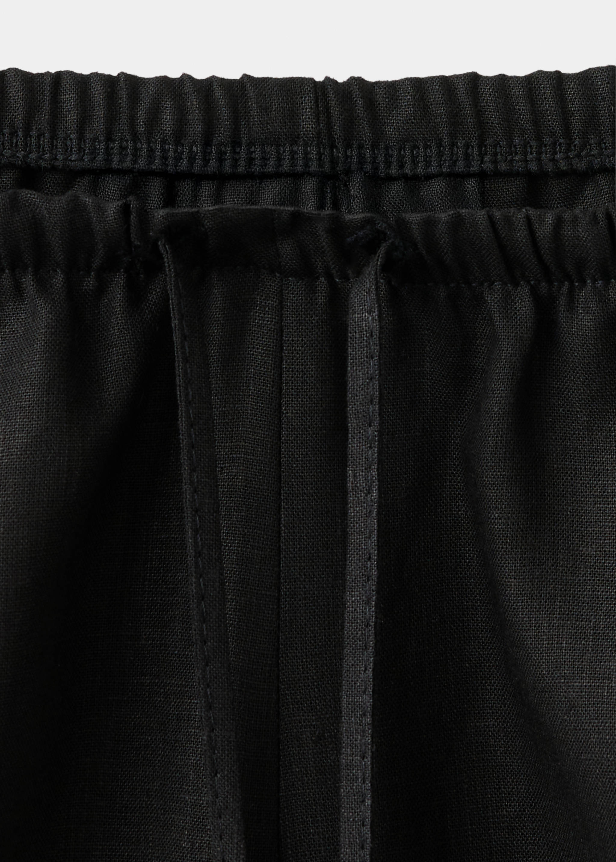 Straight linen-blend trousers - Details of the article 8