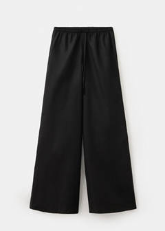 Straight linen-blend trousers — Black 4
