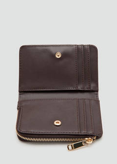 Small braided wallet — Chocolate 3