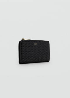 Small braided wallet — Black 2
