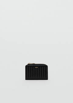 Small braided wallet — Black 1