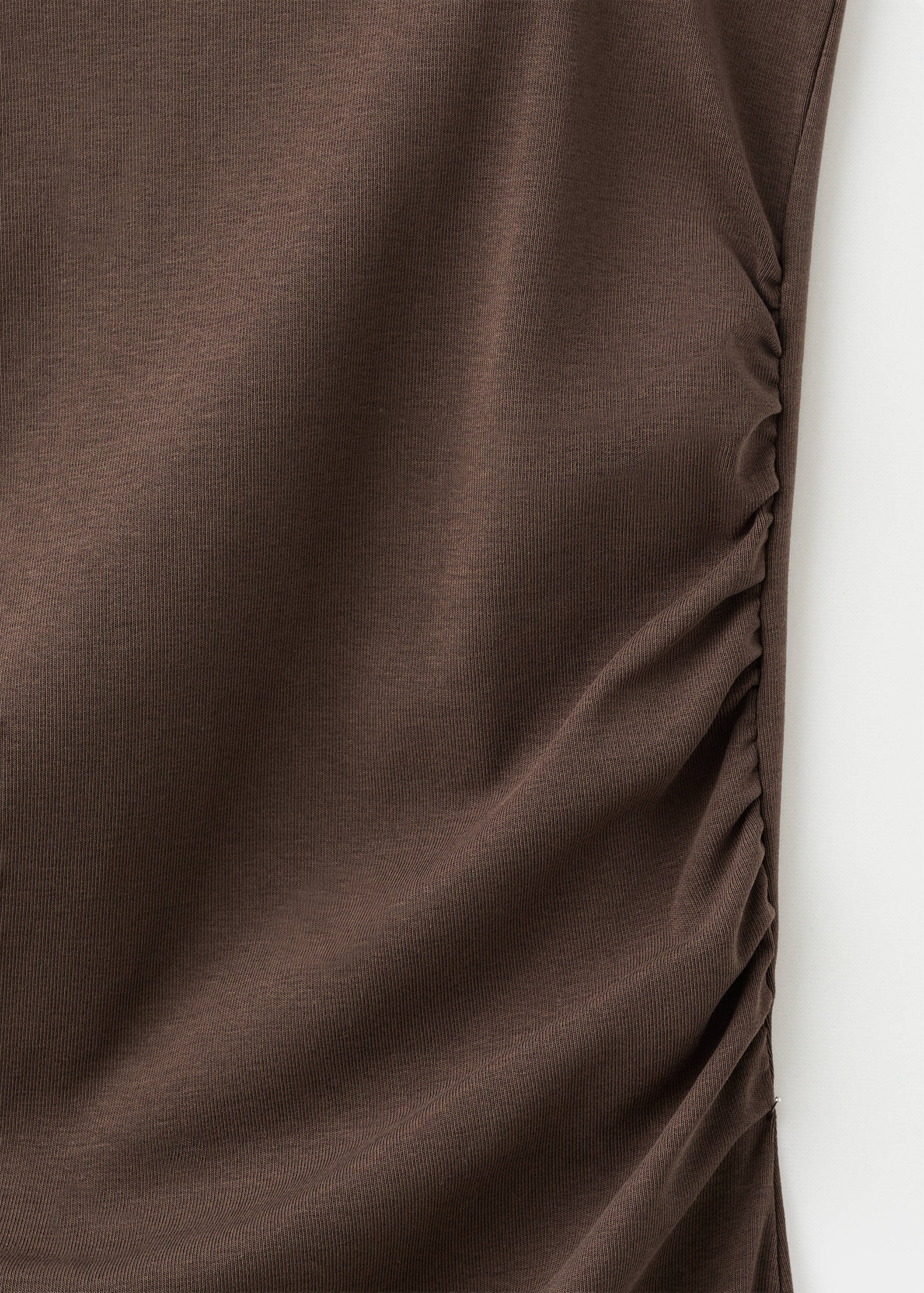 Robe froncée à bretelle asymétrique - Détail de l'article 0