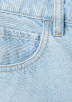 Straight-fit denim bermuda shorts — Light Blue 7