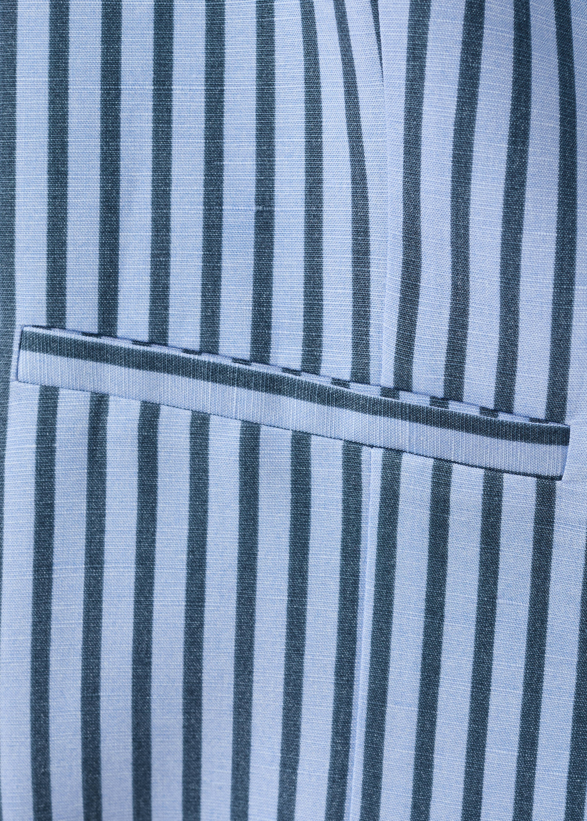 Striped button waistcoat - Details of the article 0