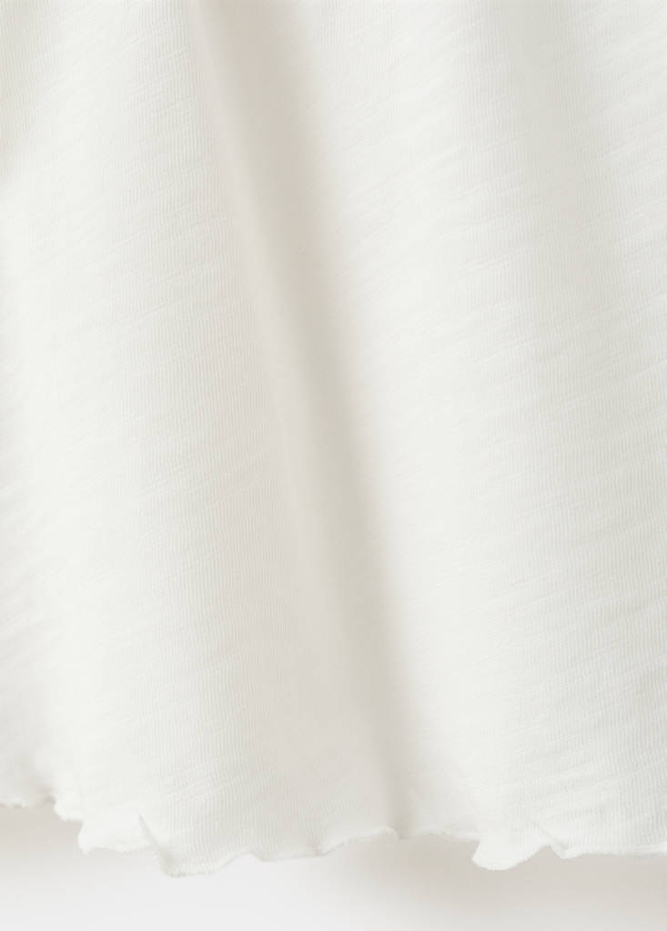 Ruched open-back top — Off White