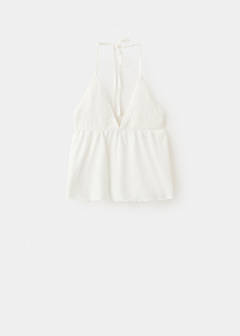 Ruched open-back top — Off White 3