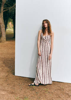 Tie-dye strappy dress — Light Pink 2