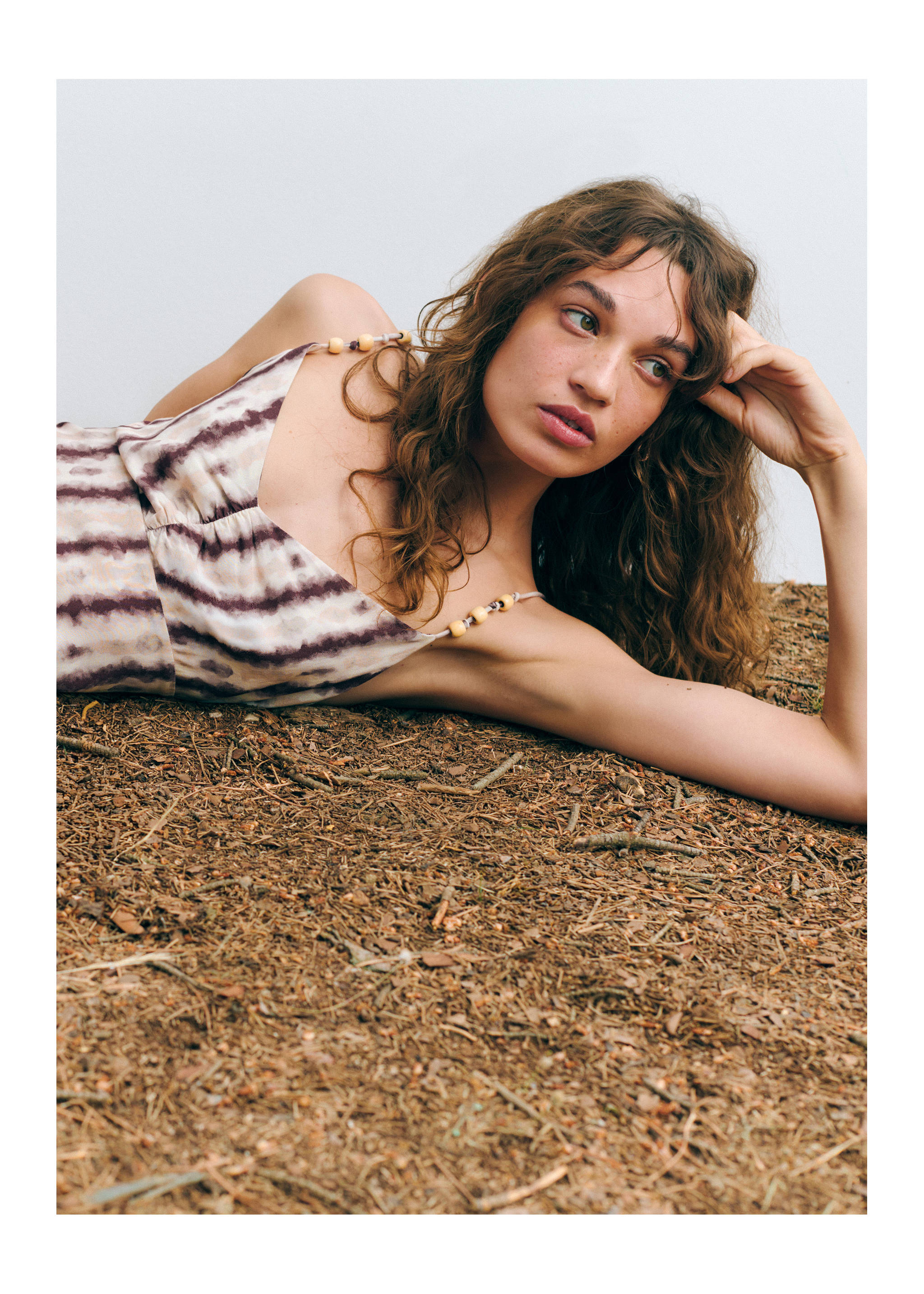 Tie-dye strappy dress - Details of the article 4, Light Pink. Ref: 37052532-00.