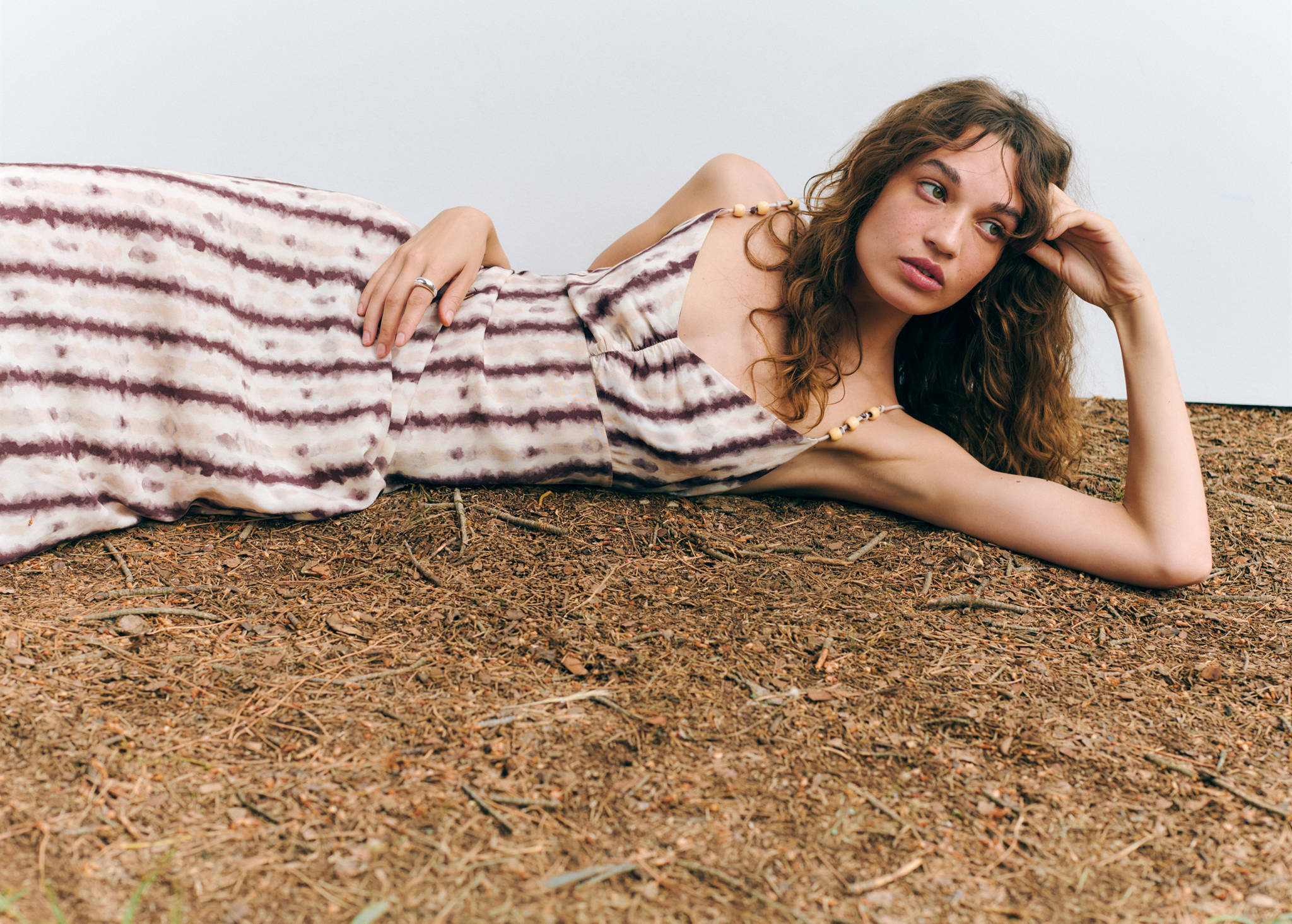 Tie-dye strappy dress - Panoramic plane