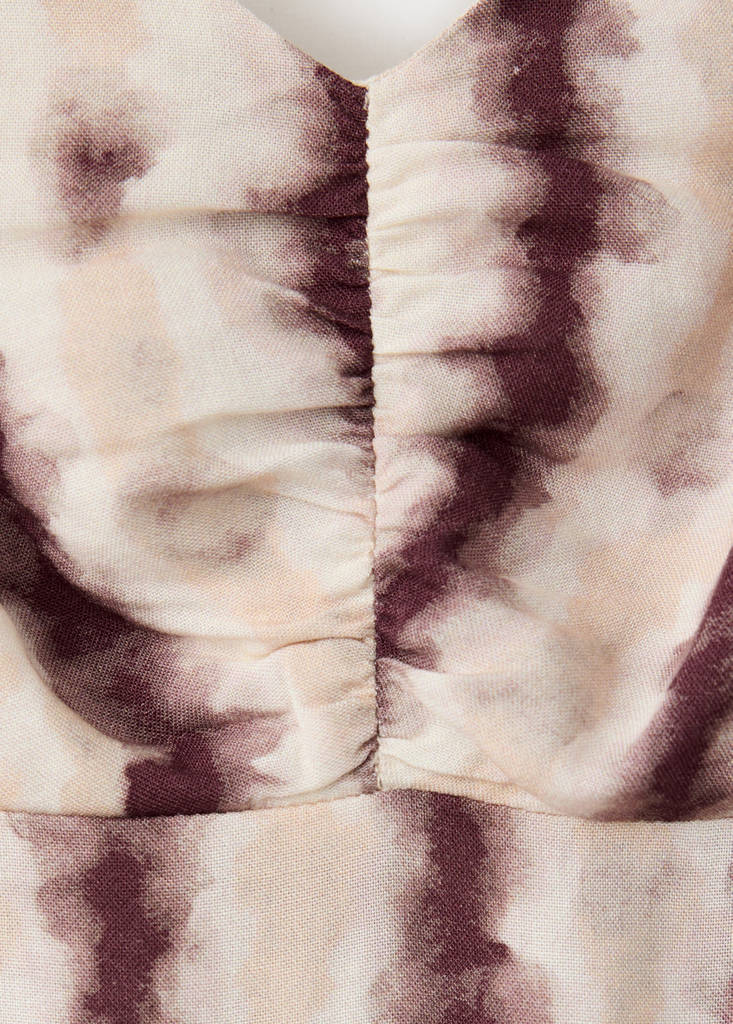 Tie-dye strappy dress — Light Pink