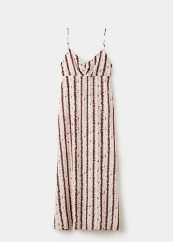 Tie-dye strappy dress — Light Pink
