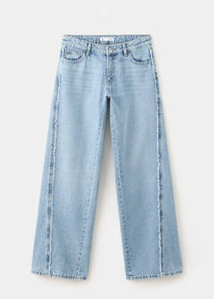 Wide-leg jeans with seam detail — Medium Blue 6