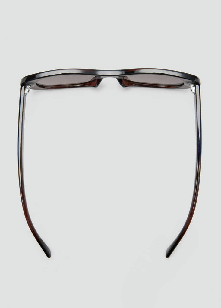 Oval acetate sunglasses — Brown