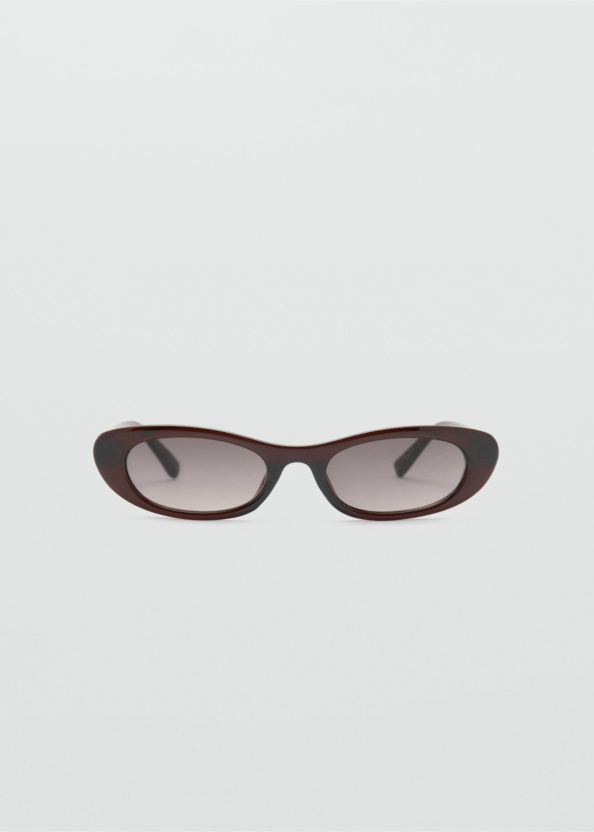 Oval acetate sunglasses - Article without model, Brown. Ref: 37052536-00.