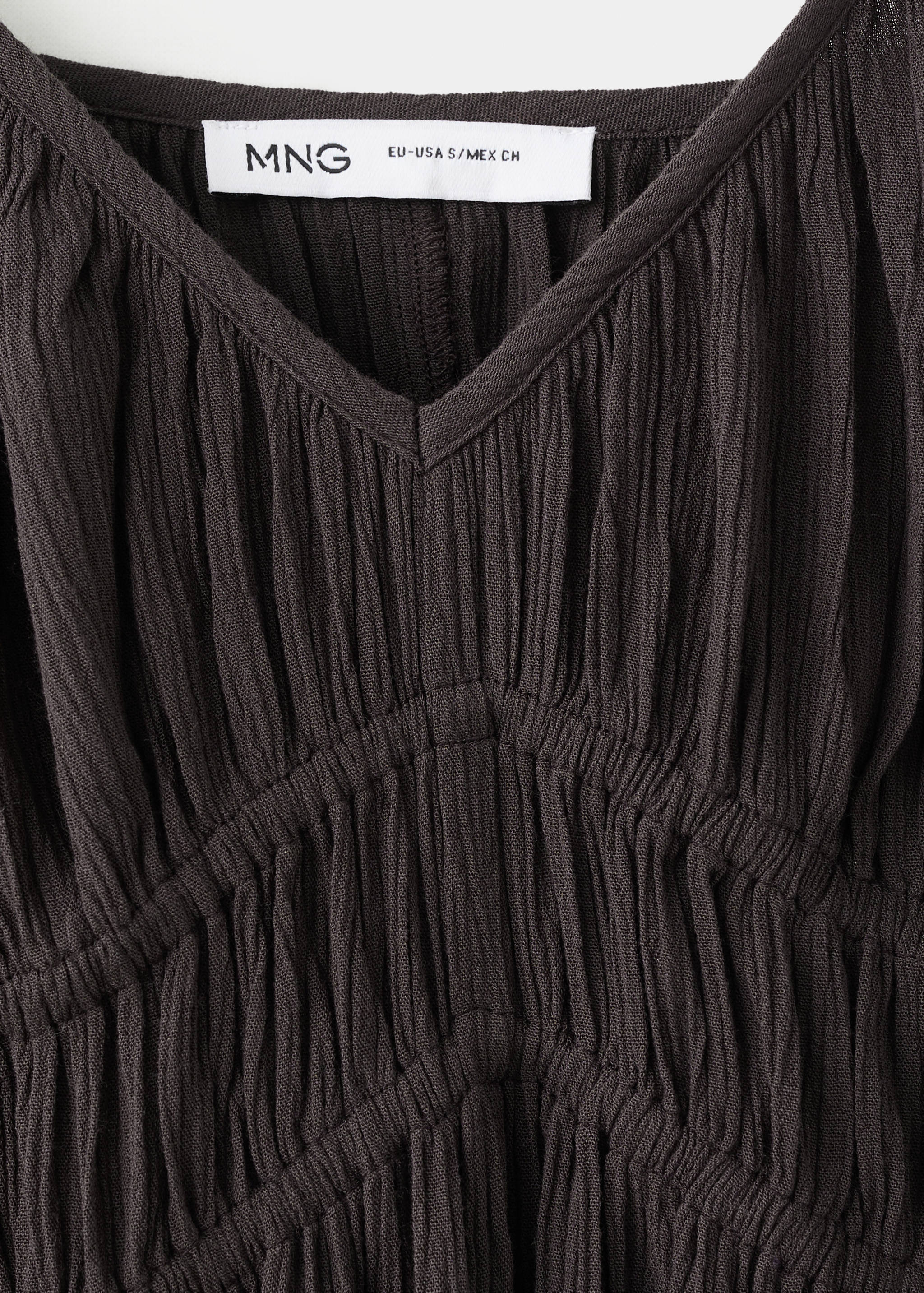 Crinkle dress with side ties - Details of the article 8