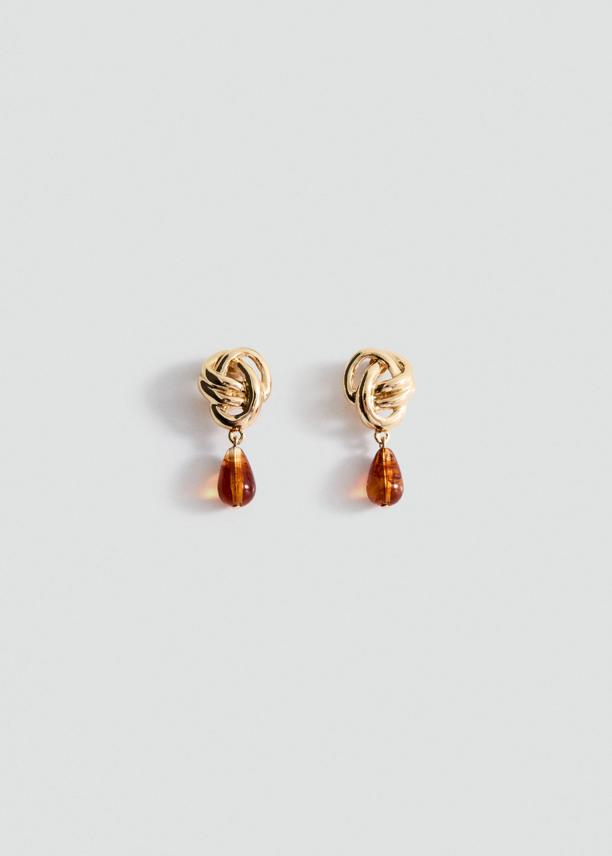 Drop-shaped pendant earrings - Article without model