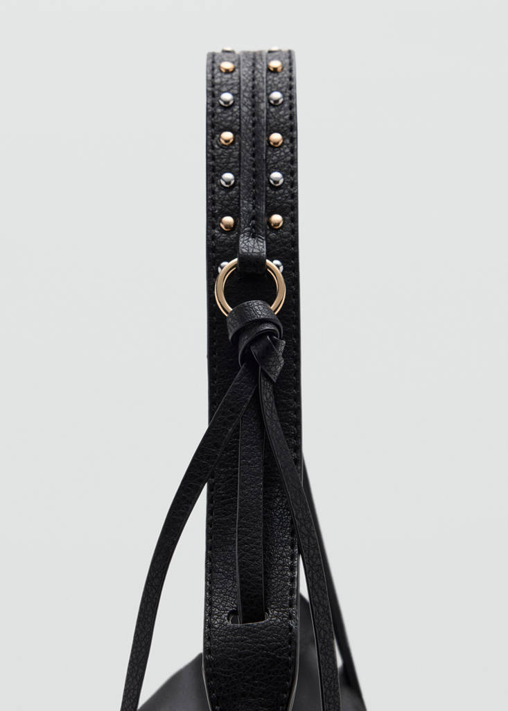 Oval shoulder bag — Black