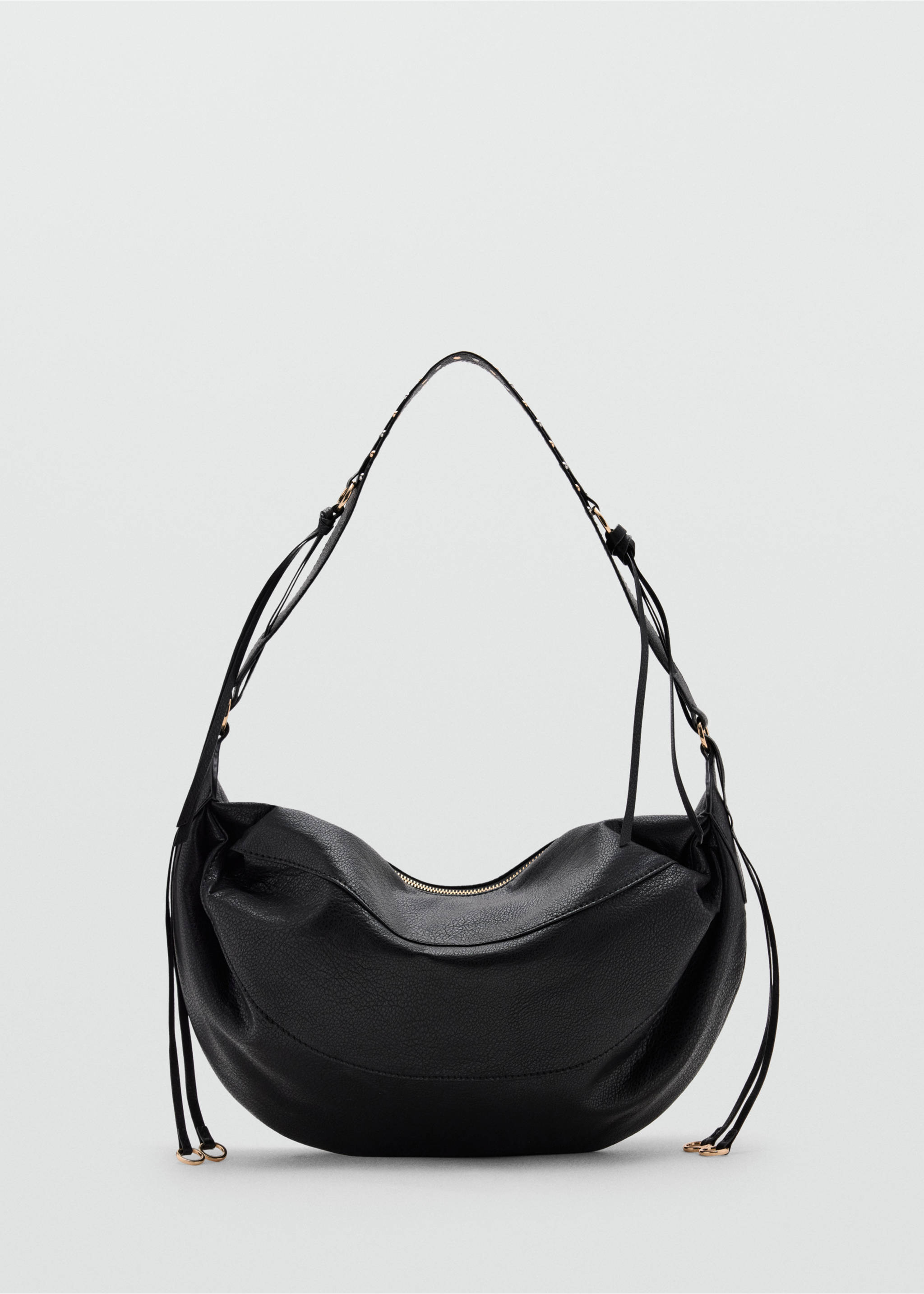 Oval shoulder bag - Article without model, Black. Ref: 37052541-00.