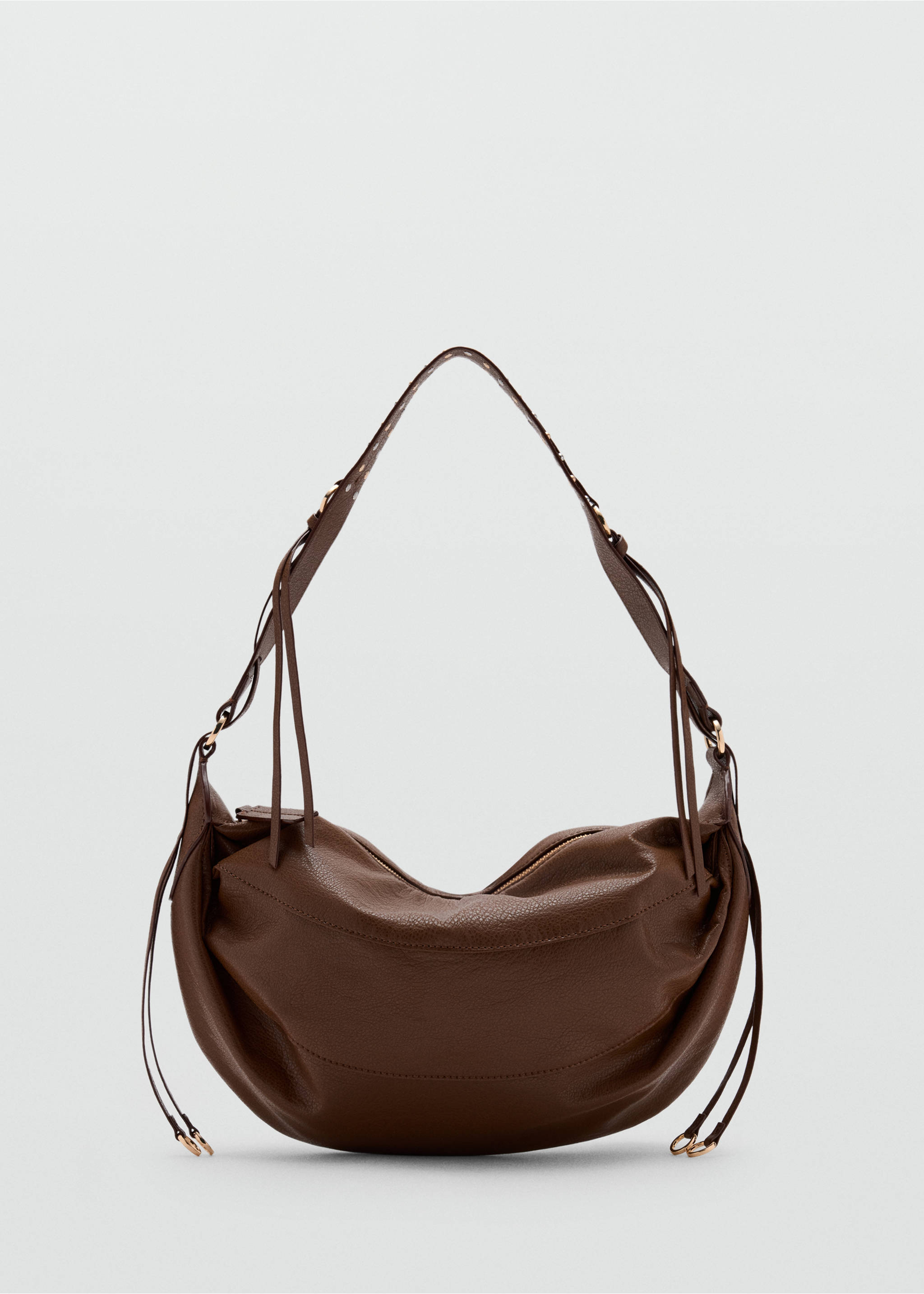 Oval shoulder bag - Article without model, Leather. Ref: 37052541-00.