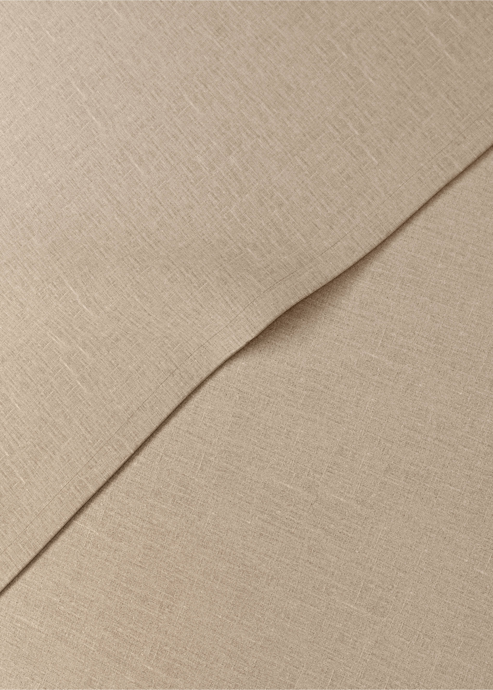 100% Leinen-Servietten - Detail des Artikels 2, Sandfarben. Ref: 37052549-00.