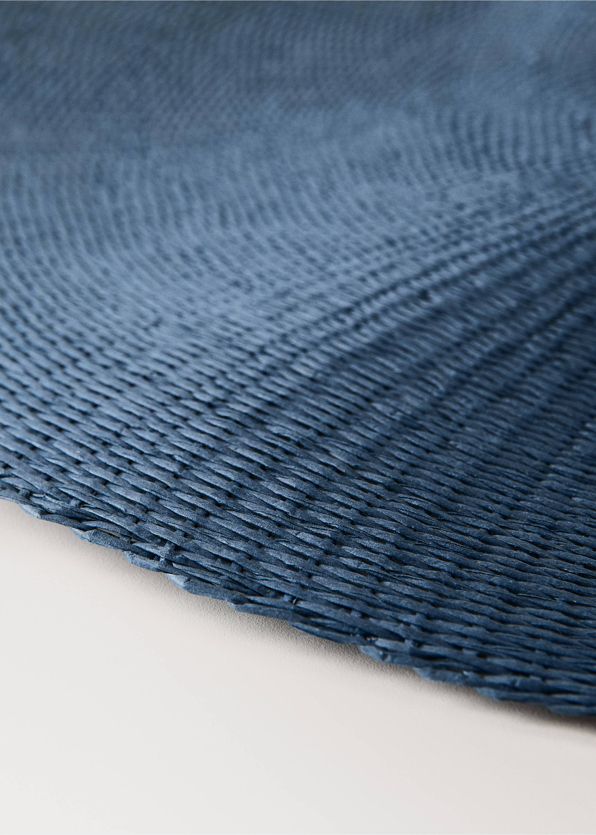 Runder Papier-Tischuntersetzer - Detail des Artikels 2, Blau. Ref: 37052550-00.