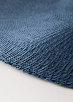 Round paper placemat — Blue 3