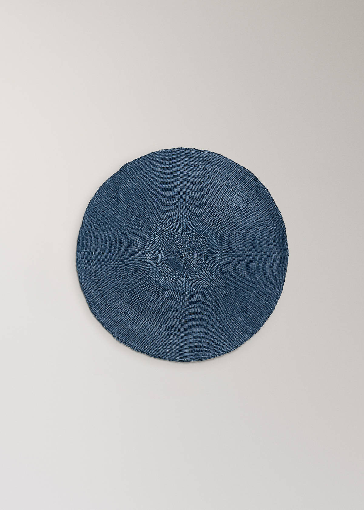 Round paper placemat — Blue