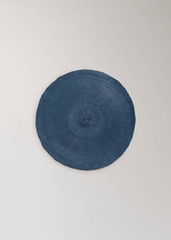 Round paper placemat — Blue 4