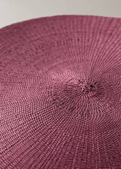 Round paper placemat — Wine 2