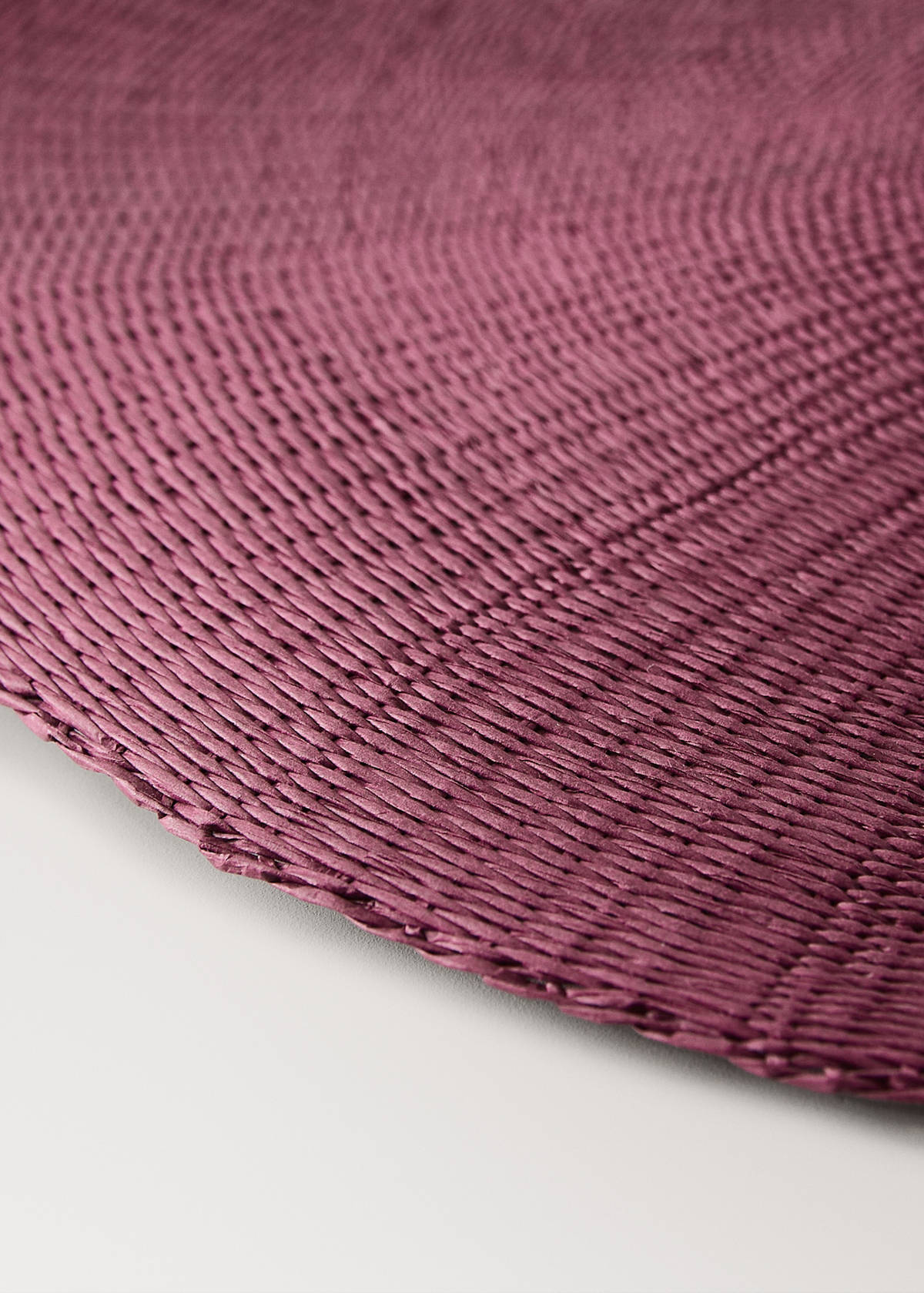Round paper placemat — Wine