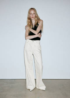 Wide leg jeans with rhinestones — Off White 2