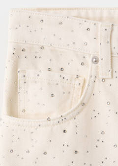 Wide leg jeans with rhinestones — Off White 6