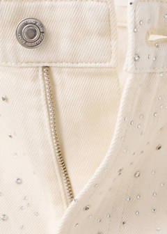 Wide leg jeans with rhinestones — Off White 7