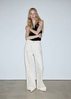 Wide leg jeans with rhinestones — Off White 9