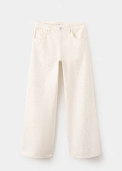 Wide leg jeans with rhinestones — Off White 5