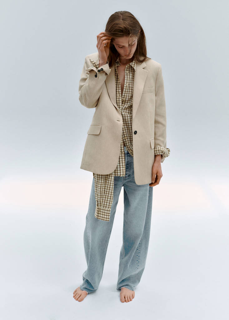 Mid-rise balloon jeans — Light Blue