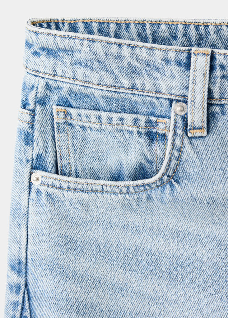 Mid-rise balloon jeans — Light Blue