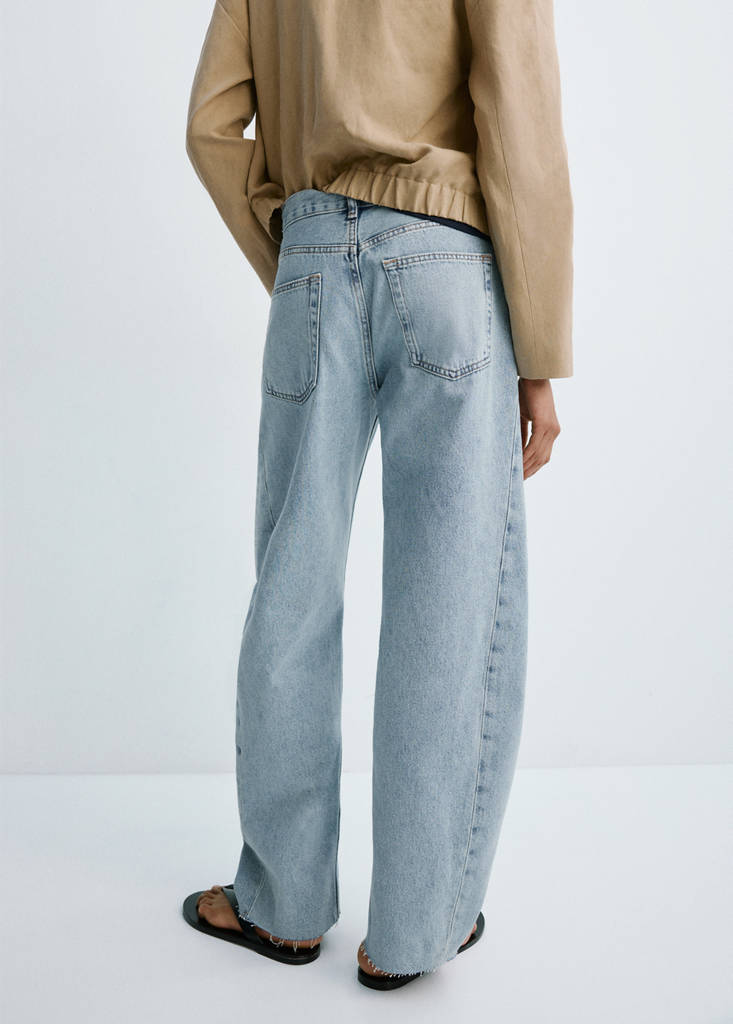 Mid-rise balloon jeans — Light Blue