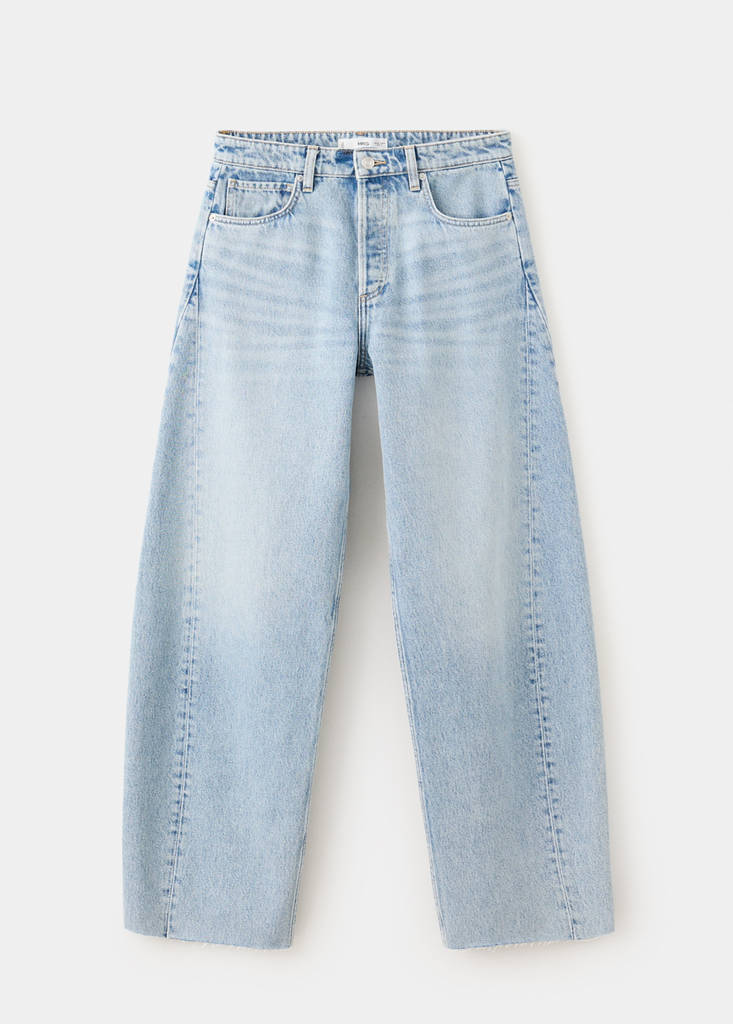 Mid-rise balloon jeans — Light Blue