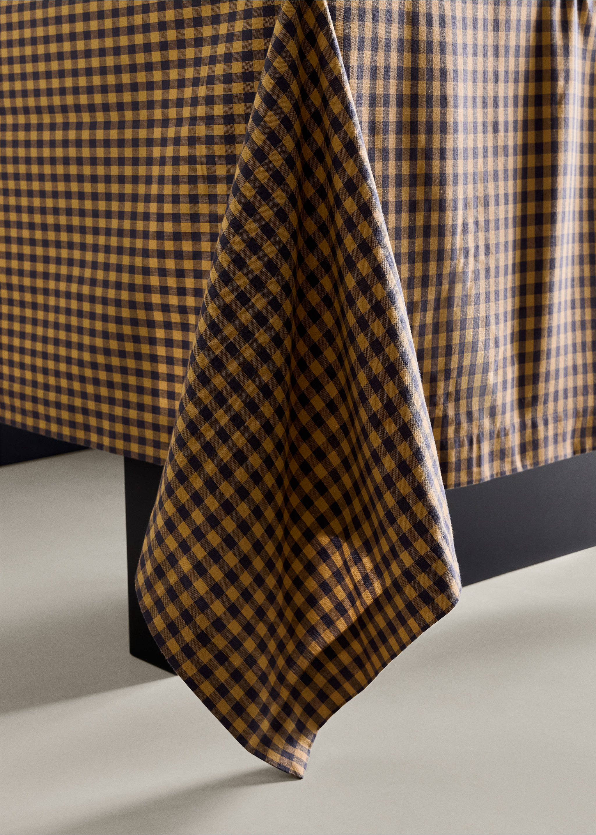 Cotton napkins (Pack of 2) - Details of the article 7, Blue. Ref: 37052556-00.