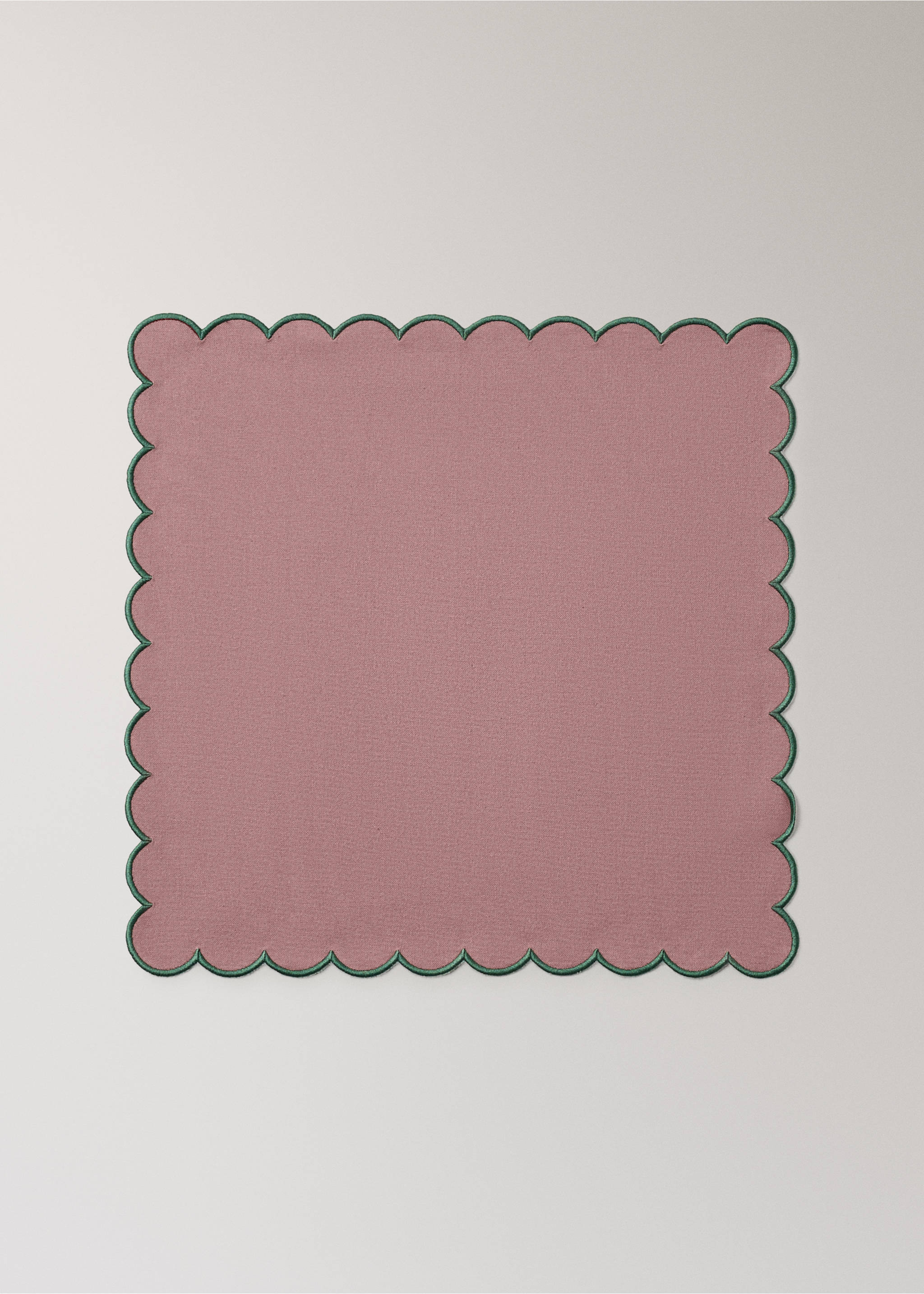 Cotton napkins (Pack of 2) - Article without model, Pink. Ref: 37052556-00.