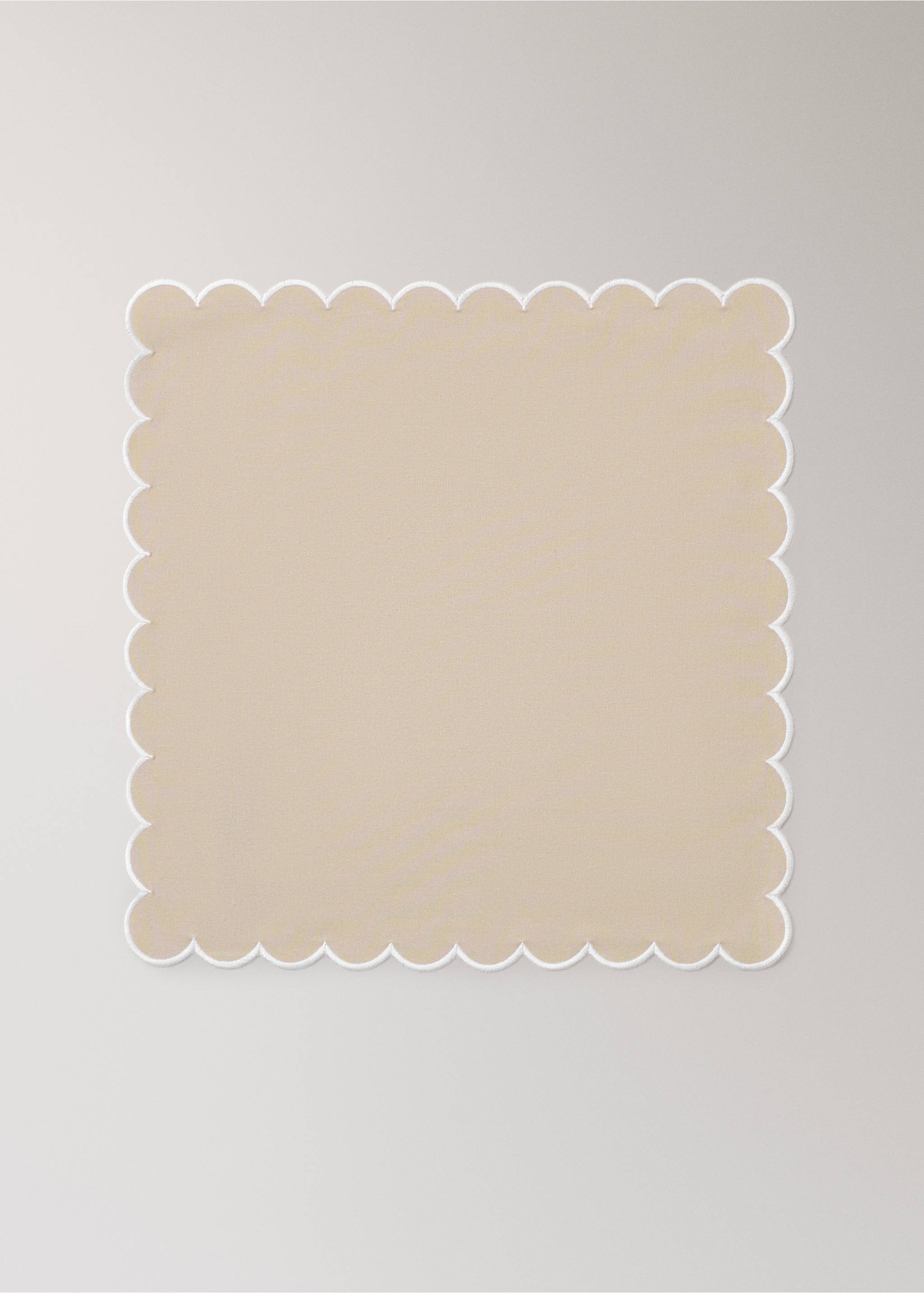 Cotton napkins (Pack of 2) - Article without model, Light/Pastel Brown. Ref: 37052556-00.