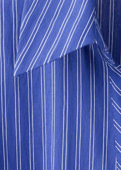 Striped shirt dress — Blue 2