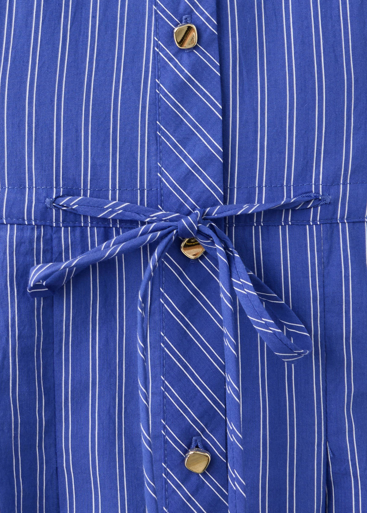 Striped shirt dress — Blue