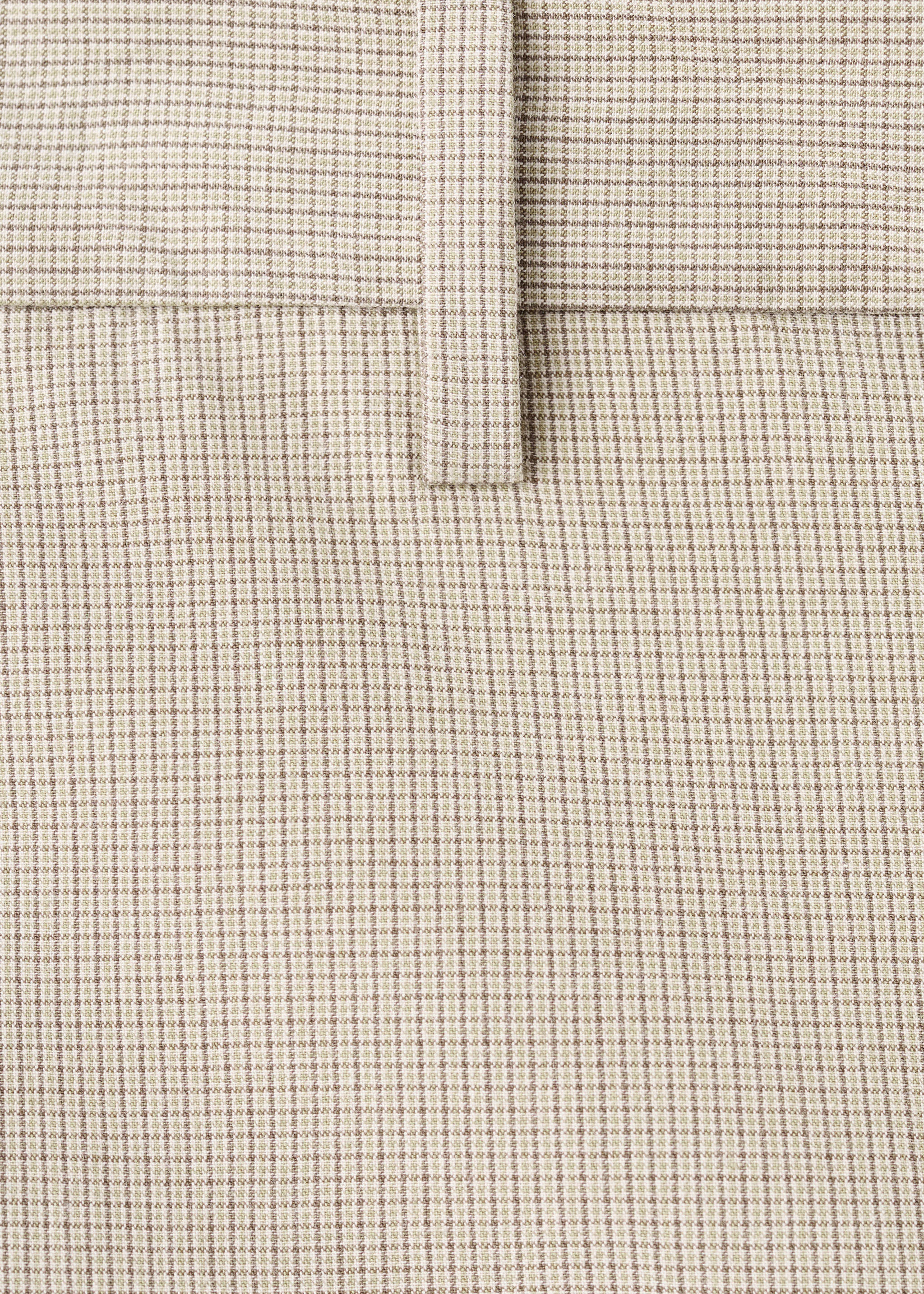 Slim-fit 100% cotton micro-check bermuda shorts - Details of the article 8