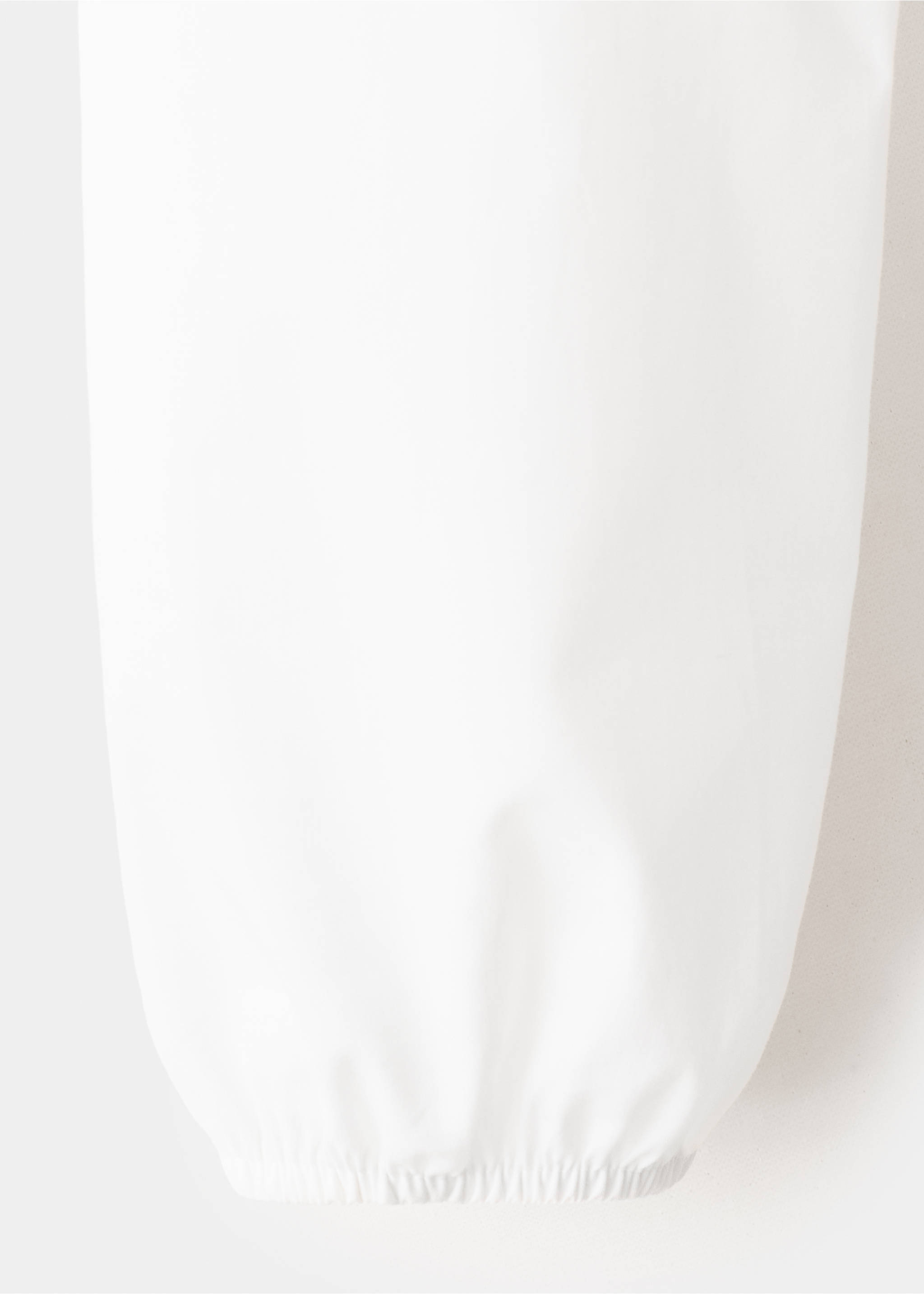 Double baby-collar shirt - Details of the article 0, White. Ref: 37052890-00.