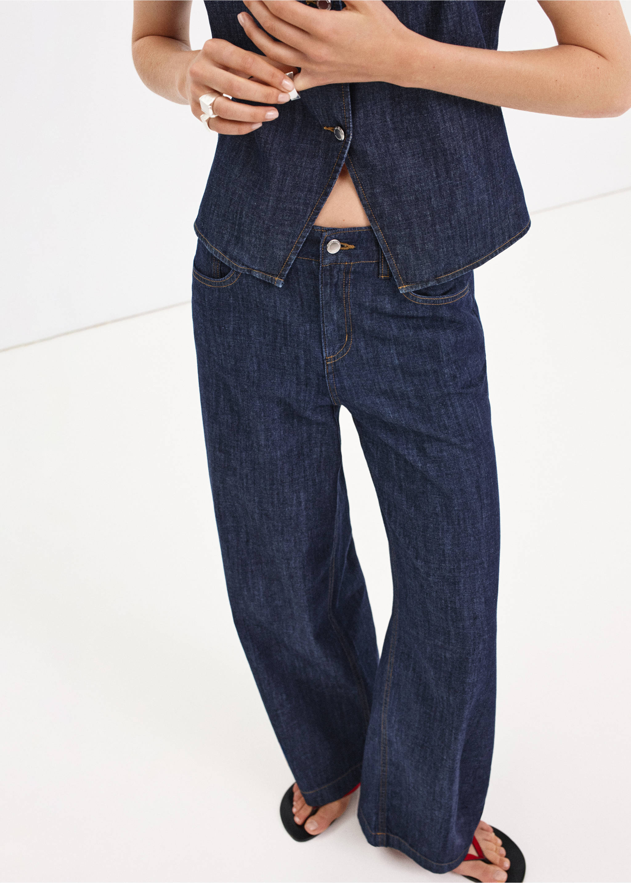 Jeans lia - Plan moyen, Bleu. Ref: 37052892-00.