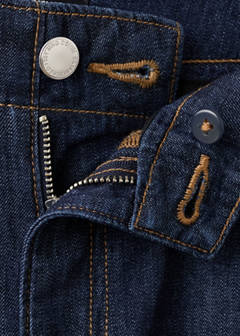 wide-leg washed-effect jeans — Open Blue 10