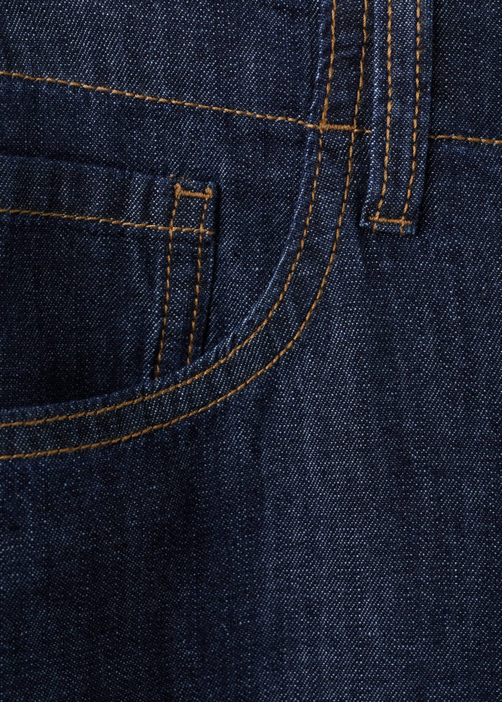 Wide leg rinse-wash jeans — Open Blue